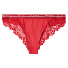 Load image into Gallery viewer, Red Cotton Lace Hiphugger Briefs