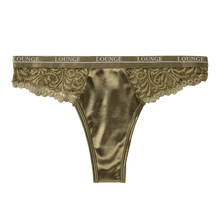 Load image into Gallery viewer, Khaki Silk Balcony Thong
